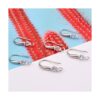 Hmjpng 12 ganchos chapados en plata para arete de
