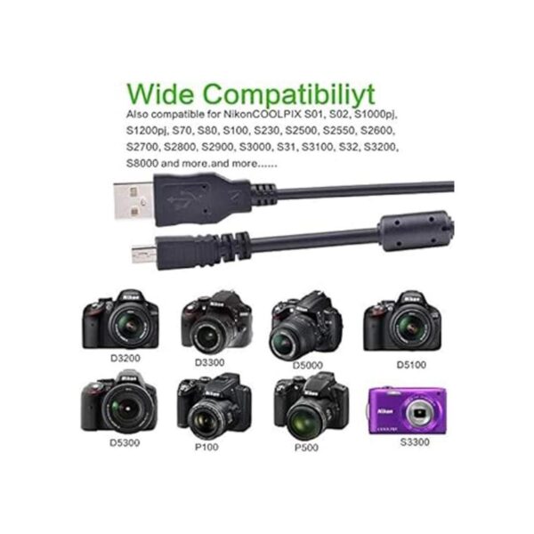 Cable de transferencia de fotos UCE6 compatible con Nikon_2