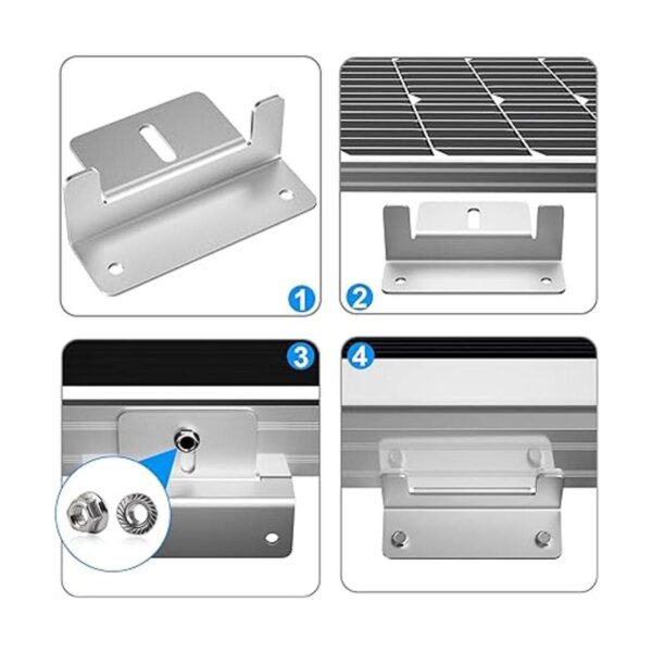 Soporte de montaje de panel solar de aluminio para panel