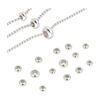 PH PandaHall 30 cuentas deslizantes de acero inoxidable