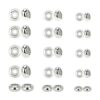 PH PandaHall 30 cuentas deslizantes de acero inoxidable