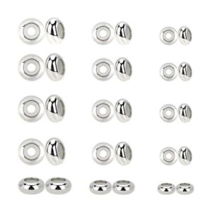 PH PandaHall 30 cuentas deslizantes de acero inoxidable