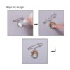 PH PandaHall Juego de 8 broches de bricolaje que incluye 8