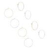 Unicraftale Pendientes de aro de acero inoxidable 304 con