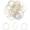 Unicraftale Pendientes de aro de acero inoxidable 304 con