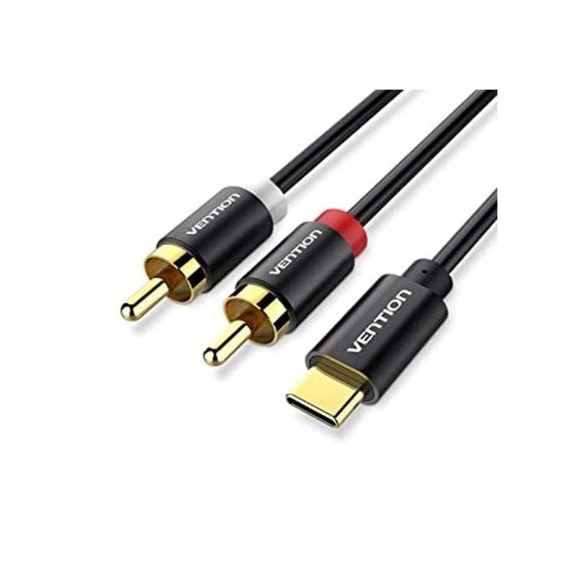 VENTION Cable de audio USB C a 2 cable de audio RCA tipo