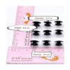 PZRT 50pcs Negro Botones Adornos de Plástico para Encantos_3