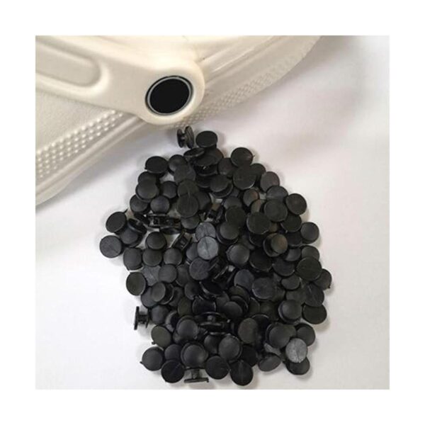 PZRT 50pcs Negro Botones Adornos de Plástico para Encantos_5