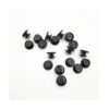 PZRT 50pcs Negro Botones Adornos de Plástico para Encantos_2