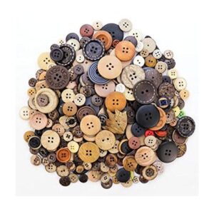 TCOTBE 600 botones de madera de varios tamaños colores_1