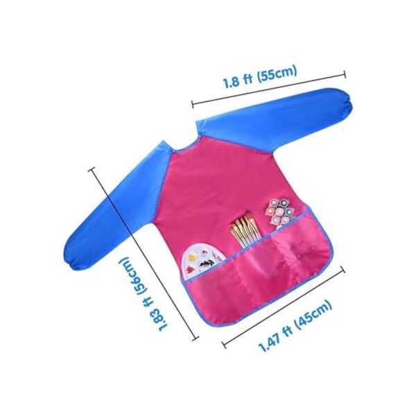 Kuuqa 2 piezas impermeable niños arte bata para niños_2