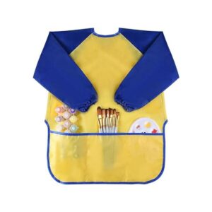 Kuuqa 2 piezas impermeable niños arte bata para niños_3