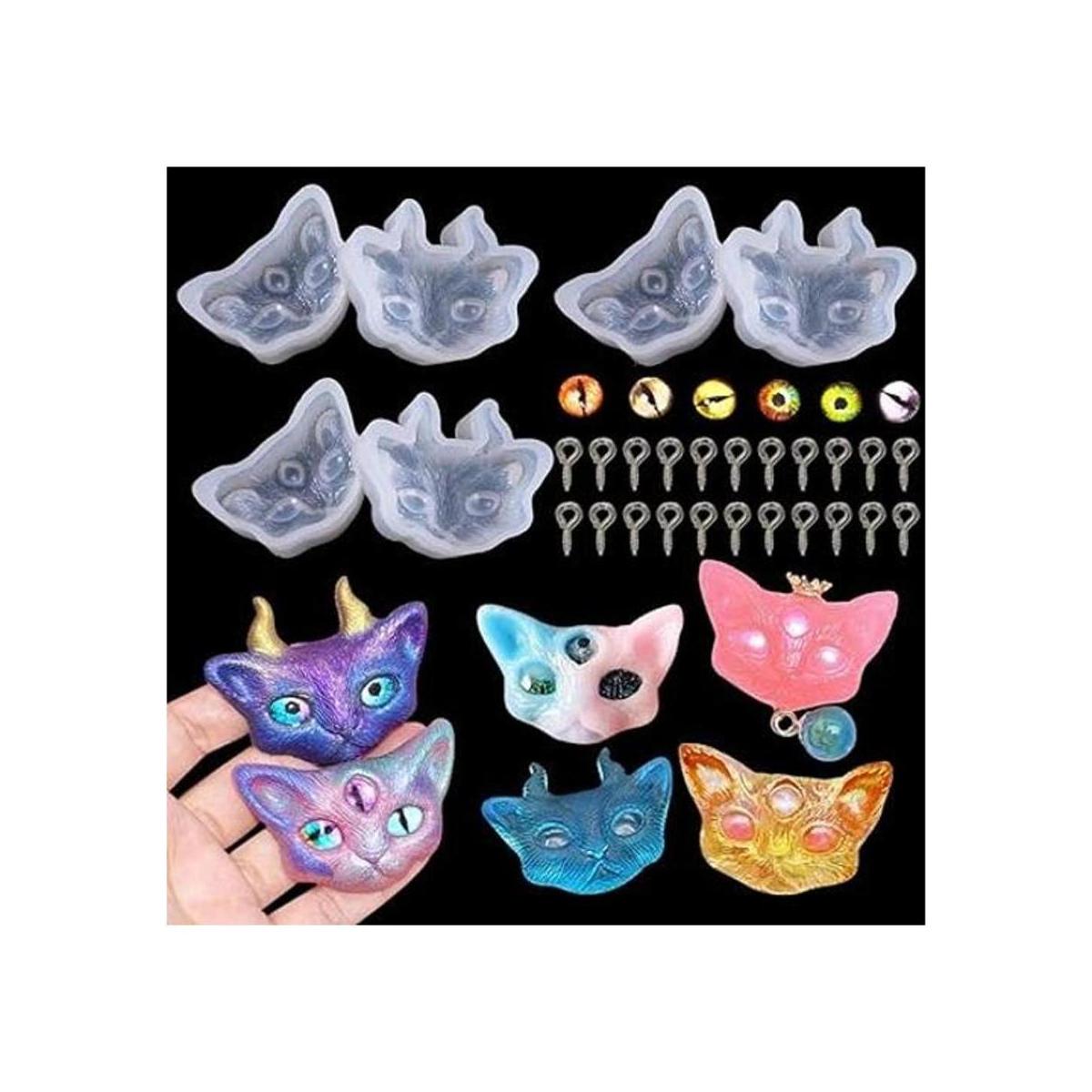 ResinPro Juego de 6 moldes de resina epoxi de silicona