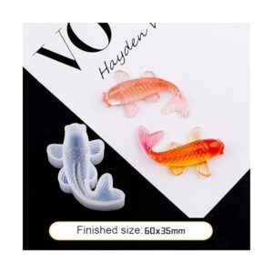 ResinPro 2 moldes de resina de silicona de peces de Koi