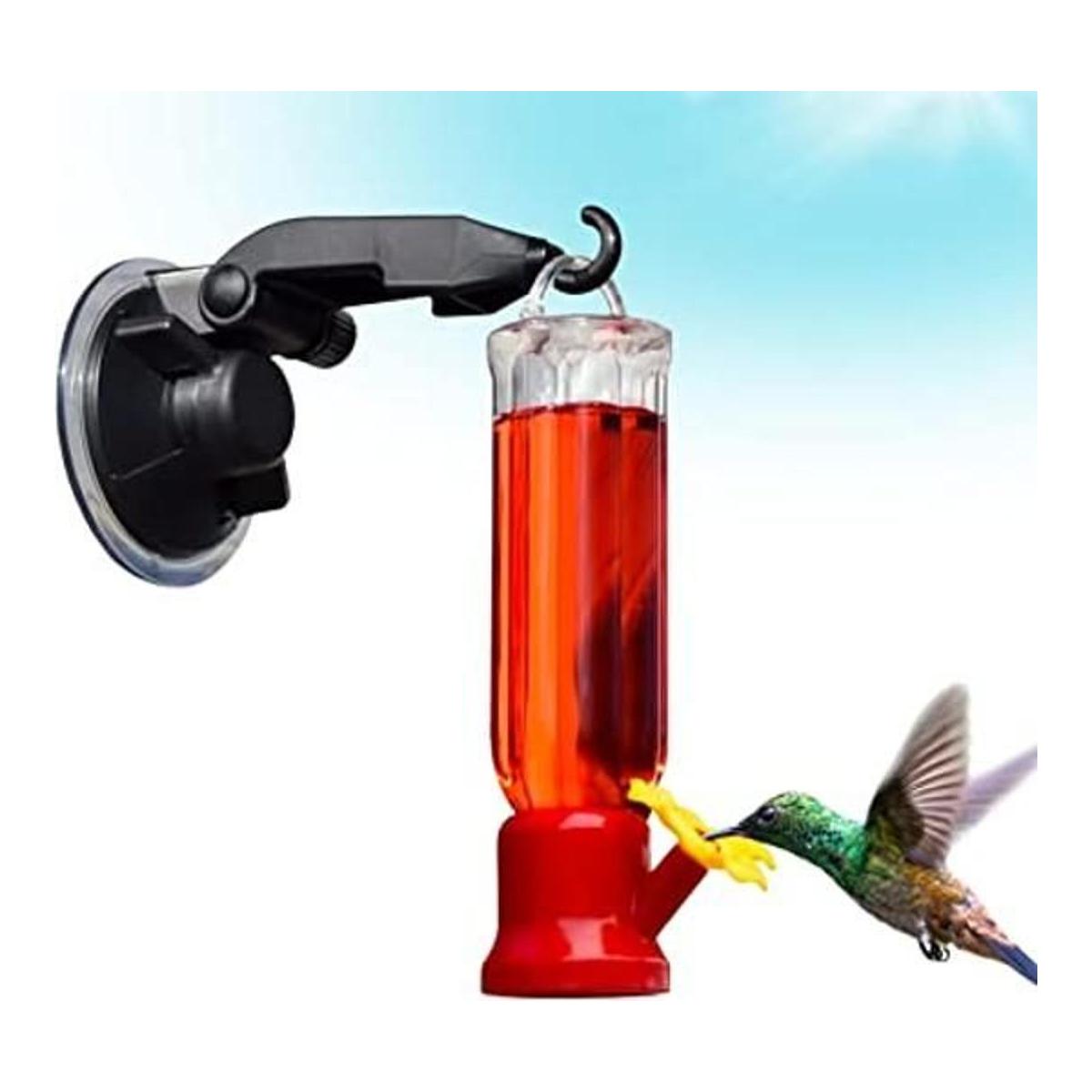 Mini Hummingbird Feeder and Window Mount Suction Cup