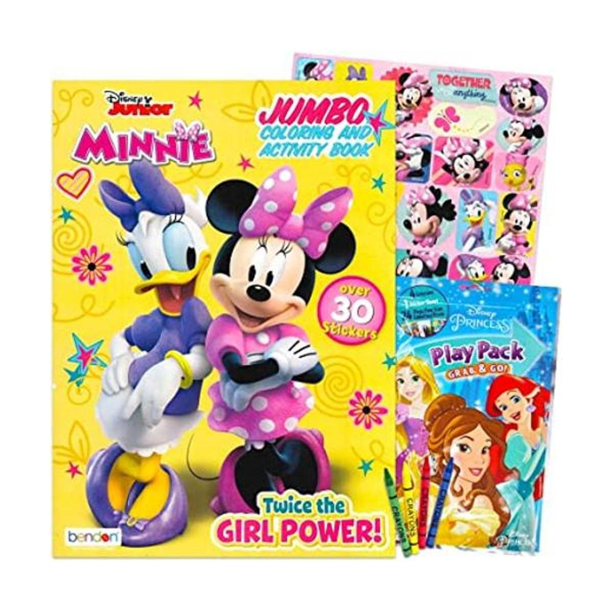 Minnie Mouse Juego de libros para colorear y actividades
