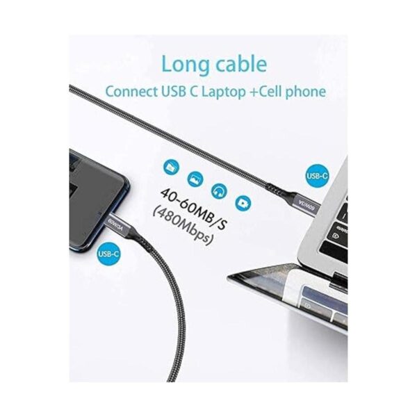 Cable USB tipo C 2 unidades cable USB C a USB C cable_4
