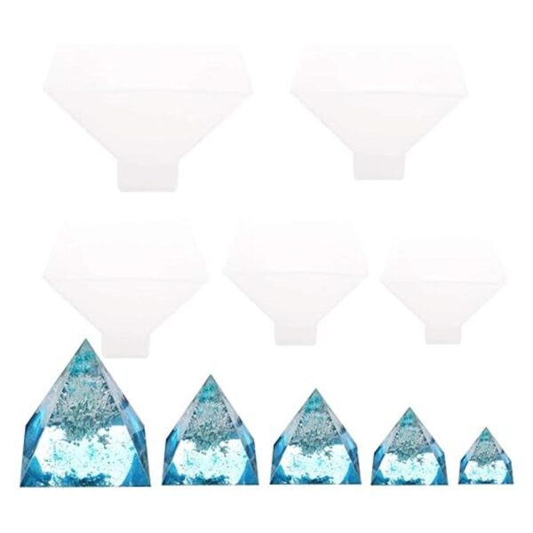 Moldes de resina de 5 tamaños para moldes de molde de
