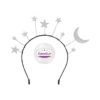 Amosfun Diadema de luna con estrella para fiesta de_4