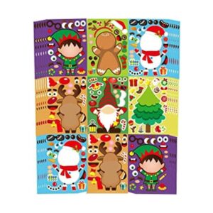 36 hojas de calcomanías para juegos de fiesta de Navidad_1