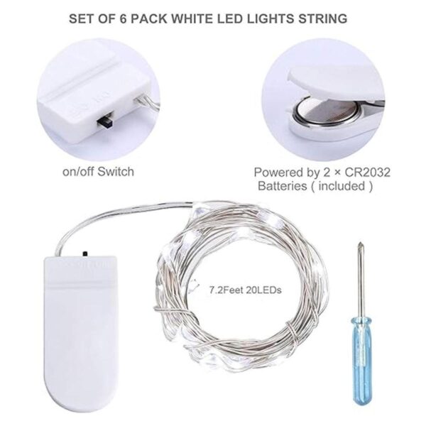 TingMiao serie de luces LED con estrellas luces de hada;