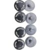 snappy shoe rivets Snappy Zuecos Remaches Negro Juego de 4_1
