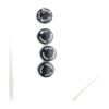 snappy shoe rivets Snappy Zuecos Remaches Negro Juego de 4_4