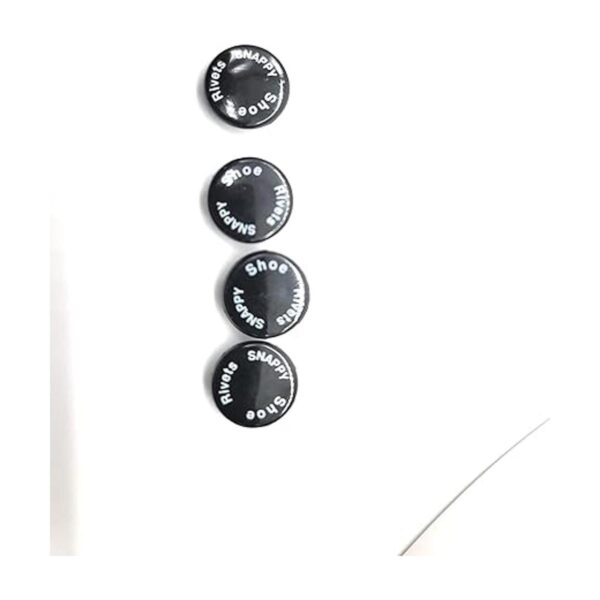 snappy shoe rivets Snappy Zuecos Remaches Negro Juego de 4_4
