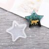 Nifocc Llavero con forma de estrella de silicona diseño