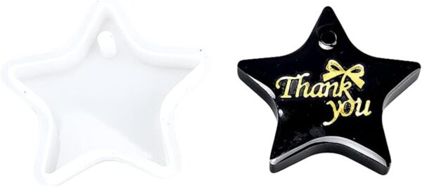 Nifocc Llavero con forma de estrella de silicona diseño