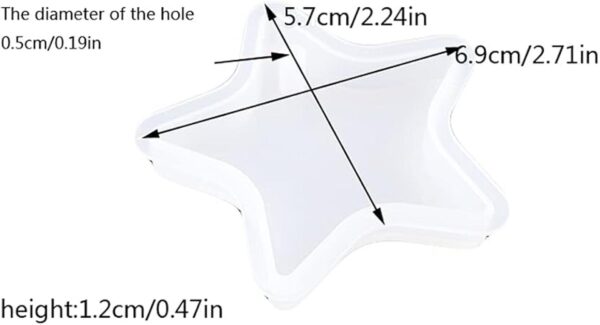 Nifocc Llavero con forma de estrella de silicona diseño