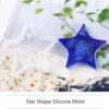 Nifocc Llavero con forma de estrella de silicona diseño