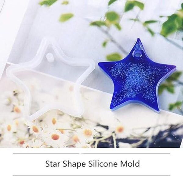 Nifocc Llavero con forma de estrella de silicona diseño