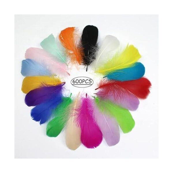 600 plumas coloridas de 20 colores plumas artesanales de