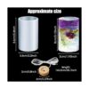 Juego de 2 moldes de silicona de resina de luz cilíndrica