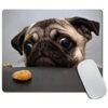 Amcove Pug Dog Alfombrilla de mouse antideslizante de_1
