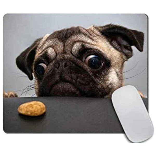 Amcove Pug Dog Alfombrilla de mouse antideslizante de_1