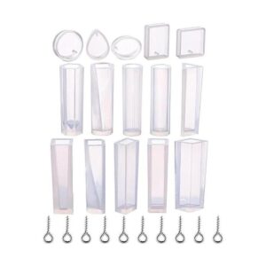TecUnite 15 moldes de resina de silicona para colgar joyas_1