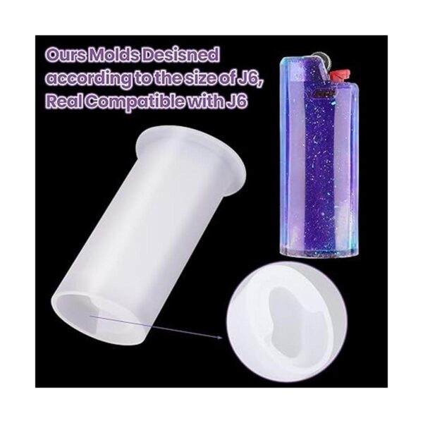 NiArt Juego de 2 moldes de silicona de resina para