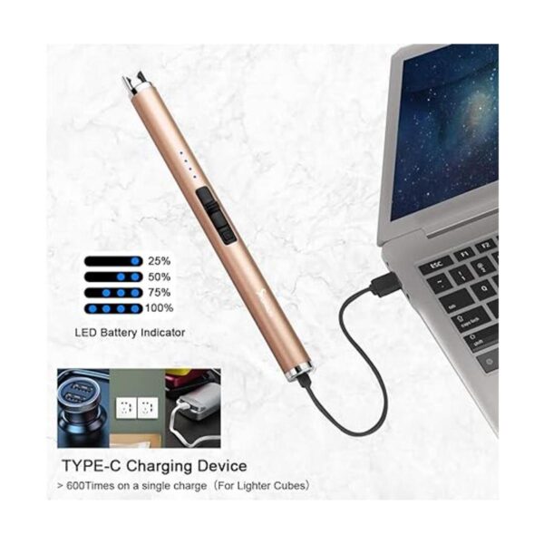 SUPRUS Encendedor de vela USB con encendedor eléctrico con