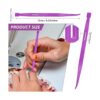 12 piezas púrpura Thang herramientas de coser de plástico