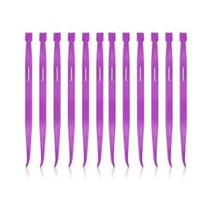 12 piezas púrpura Thang herramientas de coser de plástico