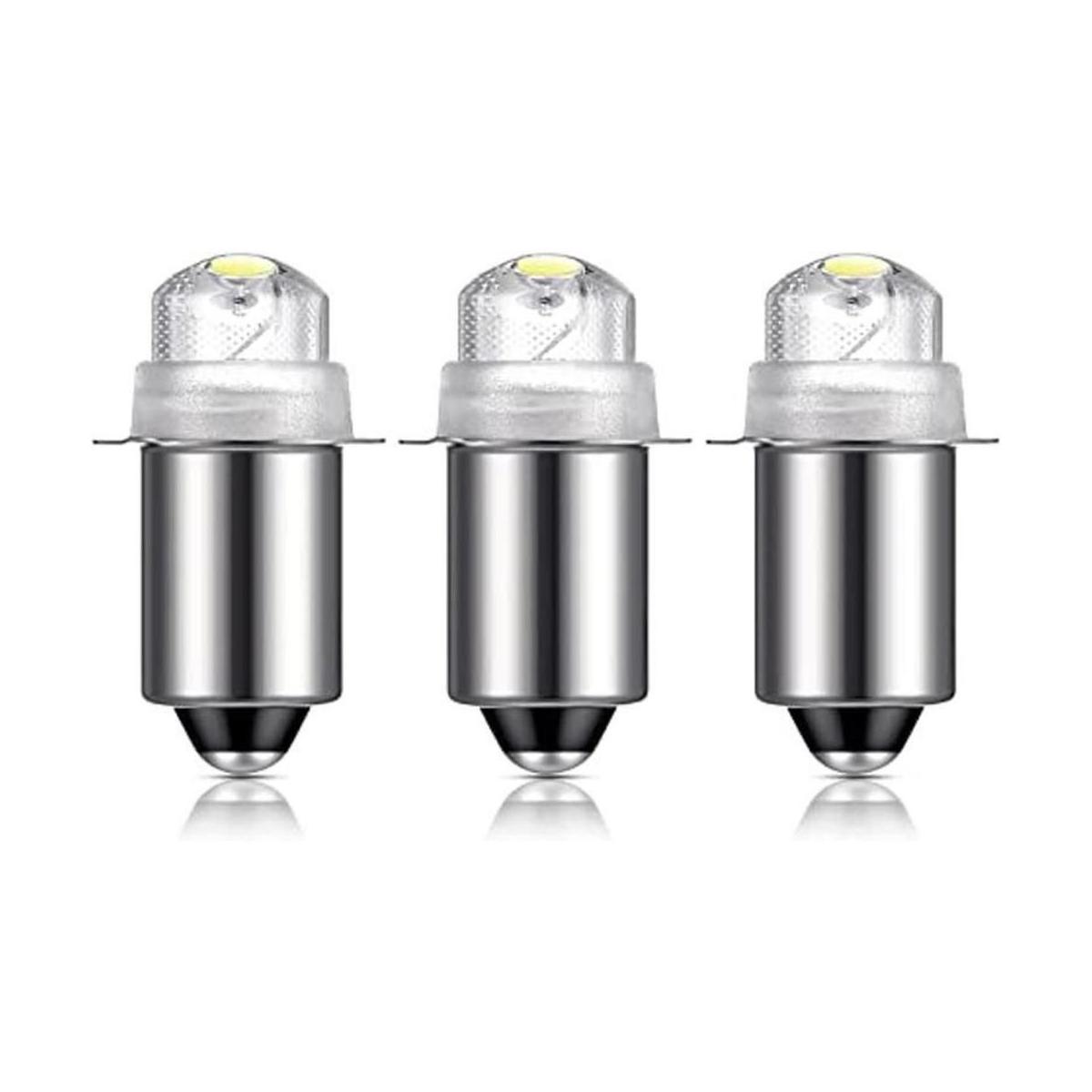 3 bombillas de linterna LED de 55 lúmenes de 45 voltios