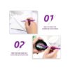 12 piezas púrpura Thang herramientas de coser de plástico