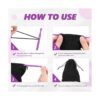 12 piezas púrpura Thang herramientas de coser de plástico