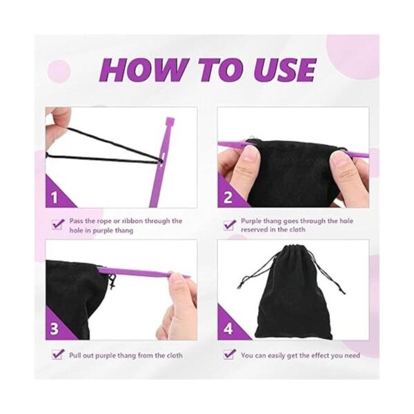 12 piezas púrpura Thang herramientas de coser de plástico