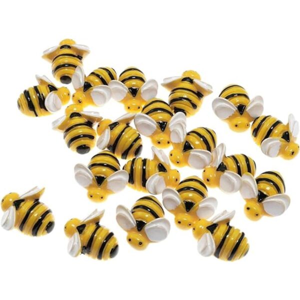 SQXBK Tiny Bees 20 piezas de 0.748 x 0.748 x 0.315 in