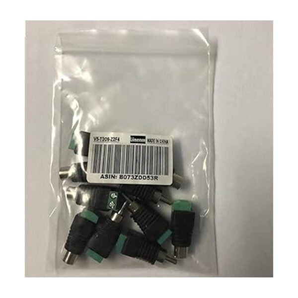 Lemoy Paquete de 10 conectores RCA macho y hembra a_2