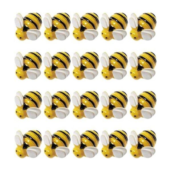 SQXBK Tiny Bees 20 piezas de 0.748 x 0.748 x 0.315 in
