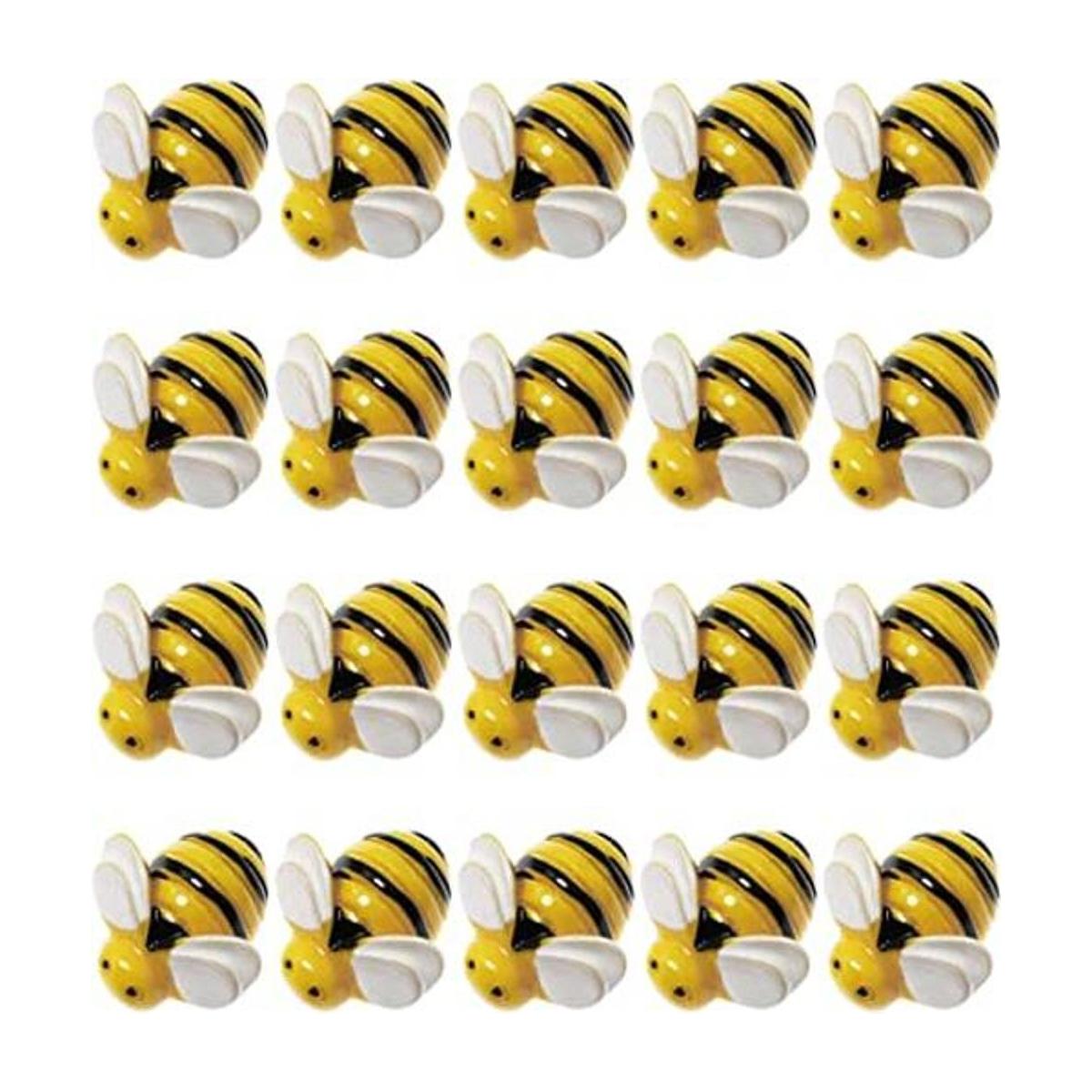 SQXBK Tiny Bees 20 piezas de 0.748 x 0.748 x 0.315 in